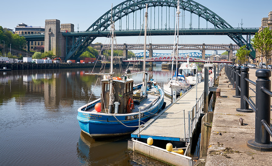 Newcastle Quayside rivier Tyne